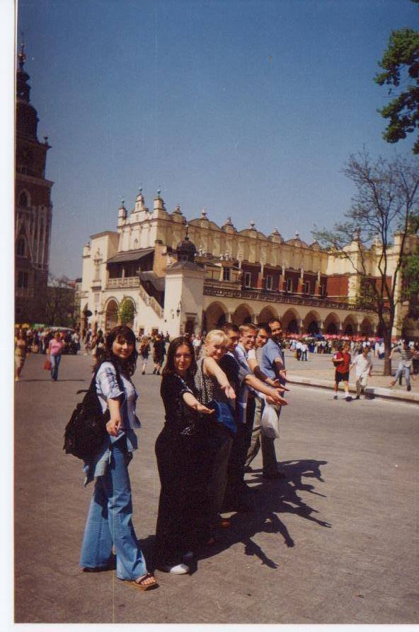 Студенти на екскурсії в Кракові, 2003 р.