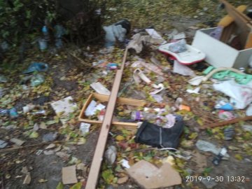 Лучани скаржаться на нестачу сміттєвих баків у дворах. ФОТО