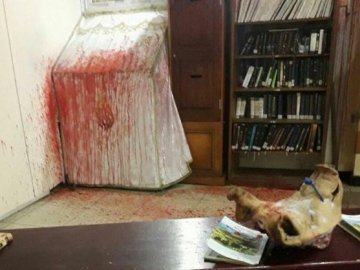 Кров і голова свині: в Умані влаштували погром в синагозі