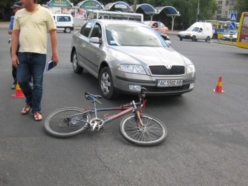 ДТП у Луцьку: збили велосипедиста. ФОТО