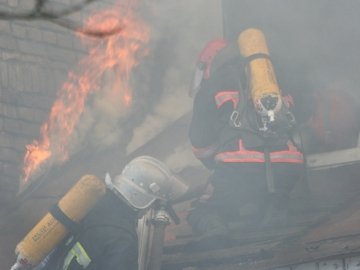 Пожежу в центрі Луцька ліквідували