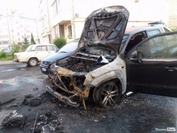 З'явилося відео пожежі авто Ігоря Лапіна