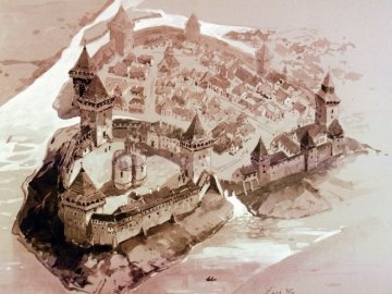 Луцький замок у дивовижних ілюстраціях польського художника. ФОТО