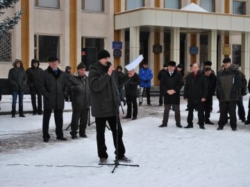 У Нововолинську шахтарі продовжують мітингувати. ФОТО
