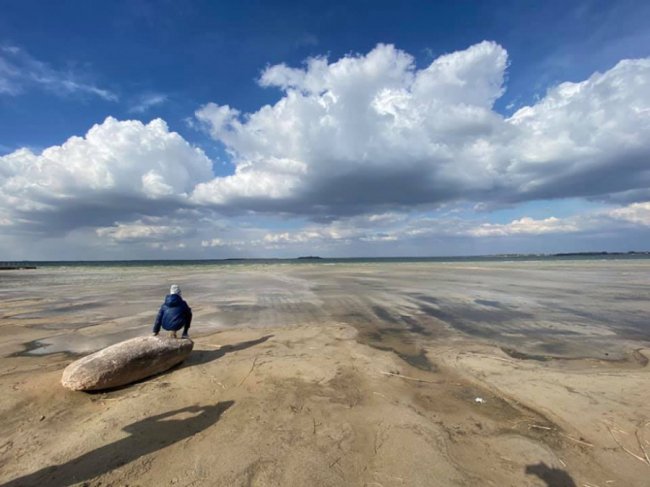 Пісок замість води: показали фото обмілілого Світязя