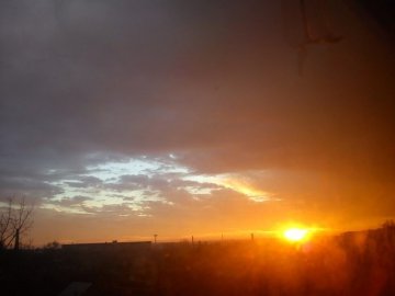 Захід сонця в Луцьку. ФОТО
