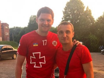 Тарас Михалик відвідав матч «Волині» у футболці луцького клубу. ФОТО
