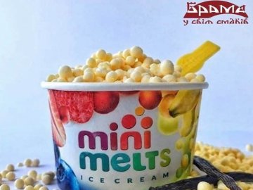 У ресторації «Брама» пропонують смачне морозиво «Mini Melts»* 