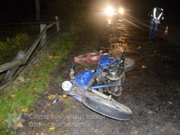 На Волині зіткнулись два мотоцикли: одна людина загинула, двоє в лікарні