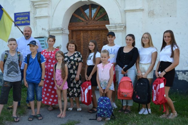 Волинські школярі отримали подарунки від польських байкерів. ФОТО