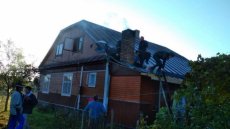 У селі на Волині спалахнув житловий будинок. ФОТО