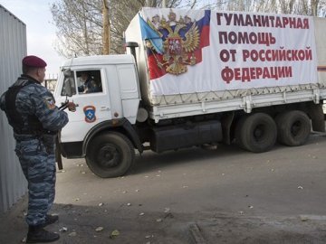 Місія ОБСЄ не дорахувалася половини вантажівок російської гуманітарки