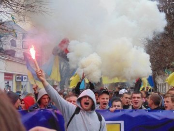 «Антипутінський» марш у Луцьку. ФОТО