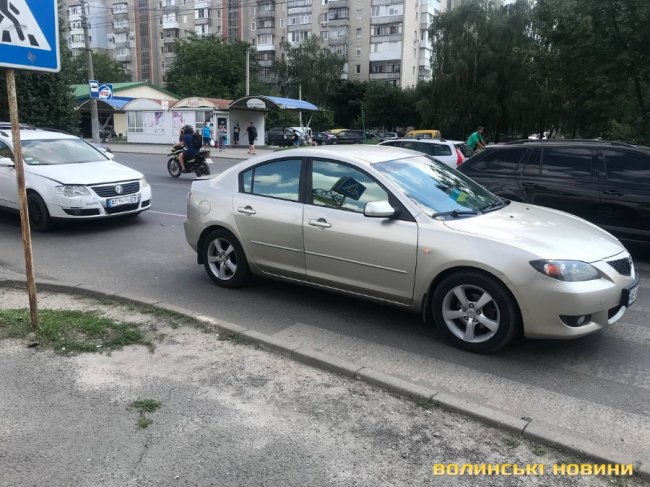 У Луцьку – ДТП: зіштовхнулися дві автівки. ФОТО 