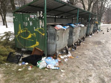Лучани скаржаться на гори сміття на одній з вулиць округу Ігоря Поліщука. ФОТО