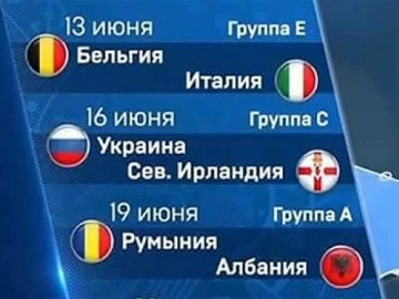 Українську збірну на Євро-2016 проілюстрували прапором Росії