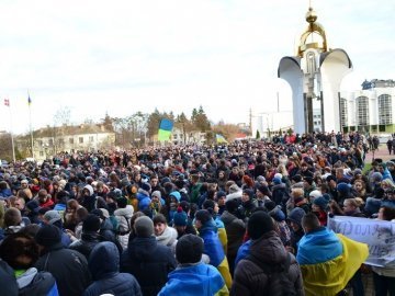 Студентський мітинг у Луцьку. ФОТО. ВІДЕО