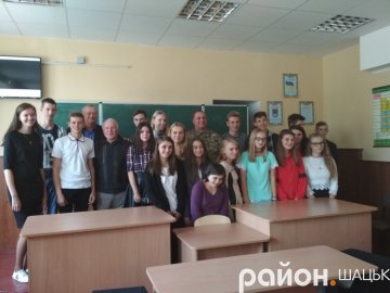 Учасники АТО розповіли шацьким школярам про війну з Росією