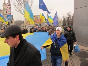 Марш Євромайданівців у Донецьку. ФОТО. ВІДЕО