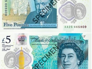  В Англії показали першу пластикову банкноту. ФОТО
