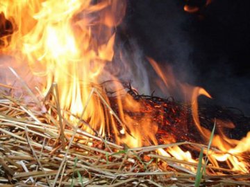 У селі на Волині вогонь знищив 9 тонн соломи