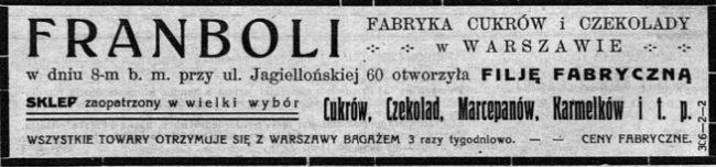 Оголошення про відкриття магазину «Franboli» в Луцьку