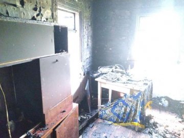 У селі на Волині через несправність телевізора загорівся житловий будинок