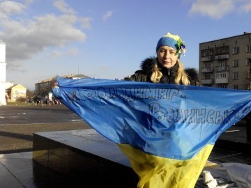 Організаторка «Великої української ходи» зупинилась у Володимирі-Волинському. ФОТО