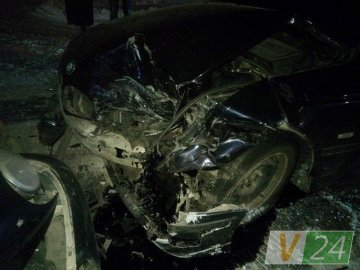 Подвійна аварія в Луцьку: фура і два легковики