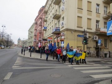Українці влаштували євромітинг в Любліні. ФОТО. ВІДЕО