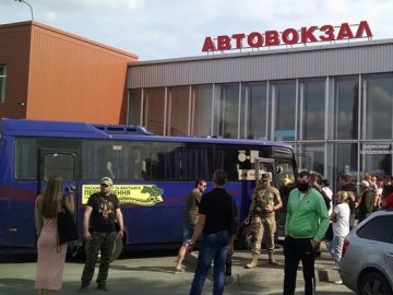 Акція протесту на луцькій автостанції: ветерани АТО написали заяву на перевізника