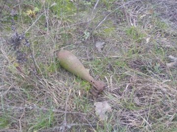 Поблизу села Прилуцьке знайшли артилерійський снаряд