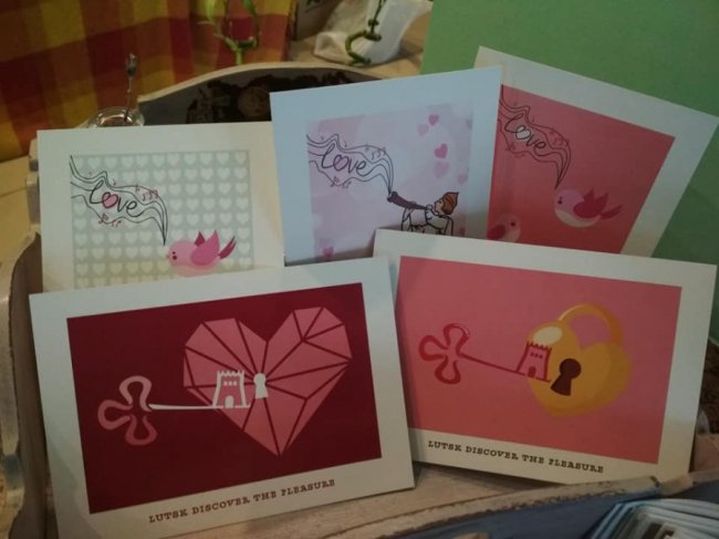 Lutsk like love: створили лімітовану серію листівок про Луцьк до Дня закоханих
