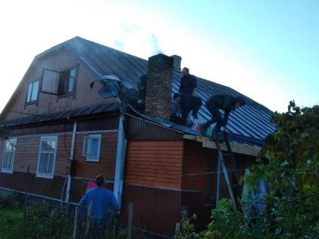 У селі на Волині спалахнув житловий будинок. ФОТО