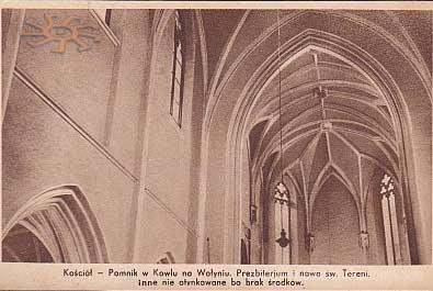 Волинський костел на польських листівках 30-х років