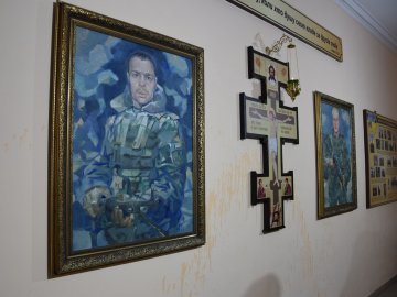 У Луцькому прикордонному загоні освятили куточок пам'яті про загиблих воїнів. ФОТО