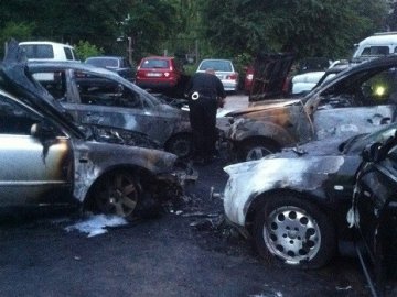 У Житомирі спалили сім автомобілів