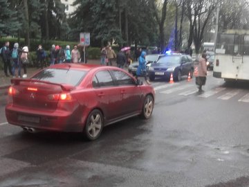 Через аварію у центрі Луцька ускладнений рух транспорту