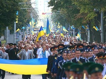 У Луцьку – святкова хода у День Незалежності. ФОТО