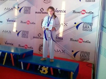 Юна каратистка з Луцька виборола «бронзу» на престижному турнірі