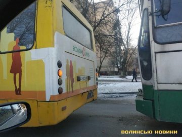 Аварія у Луцьку: тролейбус в'їхав у маршрутку