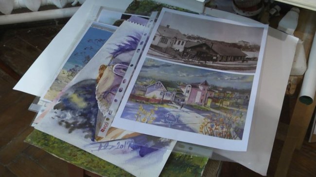Сучасна архітектура та краєвиди зі старих фото: волинянин пише серію картин про рідне місто.ФОТО.ВІДЕО