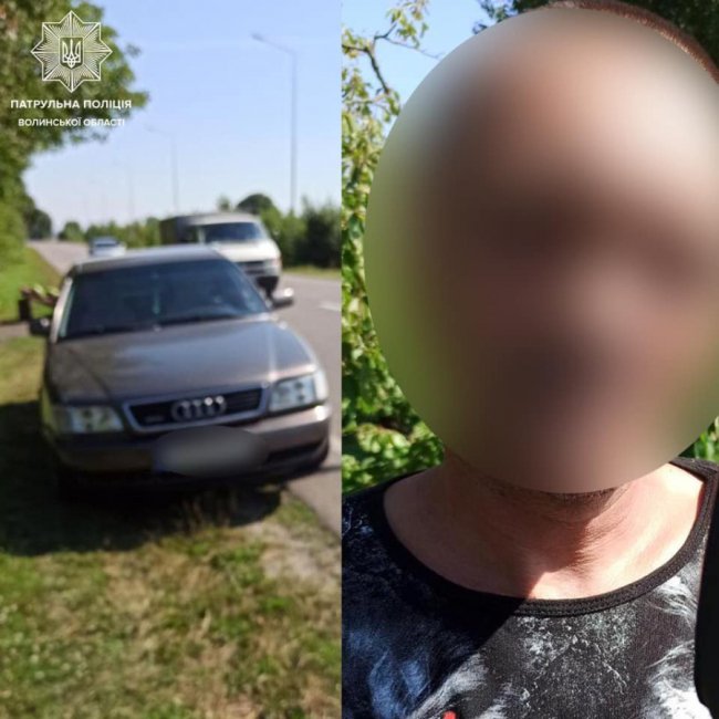 На дорозі Луцьк-Львів патрульні спіймали водія, який втретє за рік сів п'яним за кермо