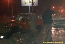 Аварія в Луцьку: зіткнулися Jeep і «Москвич». ФОТО