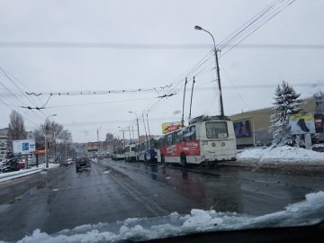 У Луцьку - «затор» із тролейбусів