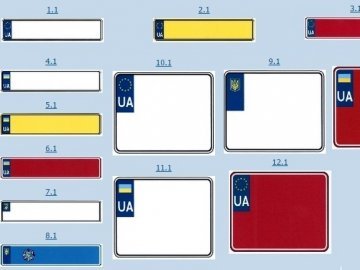 Україна збирається ввести нові автомобільні номерні знаки