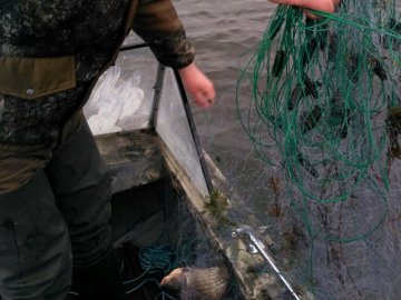 На Ковельському водосховищі двоє чоловіків ловили рибу «екранами»