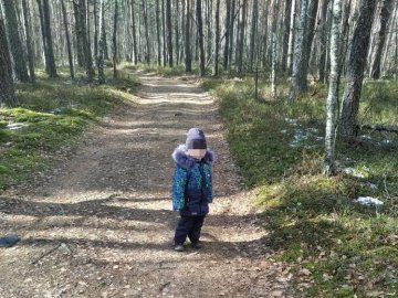 На Житомирщині поліцейські розшукали в лісі зниклу 2-річну дитину. ФОТО. ВІДЕО