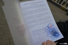 Активісти вимагають від волинських архієреїв МП підтримати Томос. ФОТО