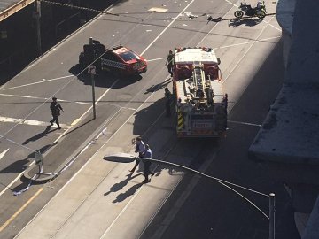 З’явилося відео з місця аварії в Мельбурні
